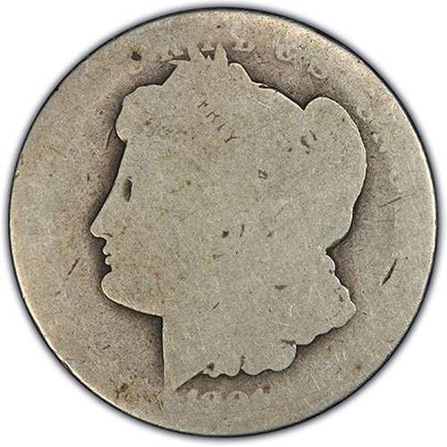 PO1 Poor Morgan dollar grade example