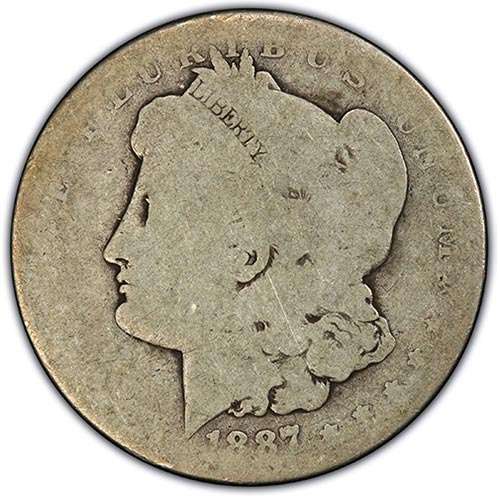 FR2 Fair Morgan dollar grade example