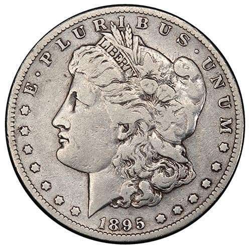 F15 Fine Morgan dollar grade example