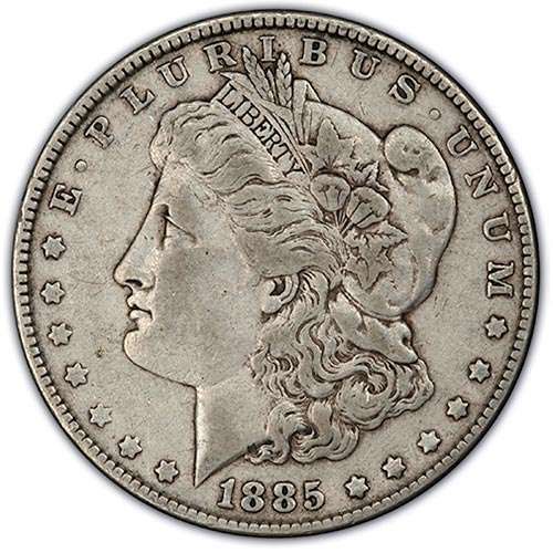VF25 Very Fine Morgan dollar grade example