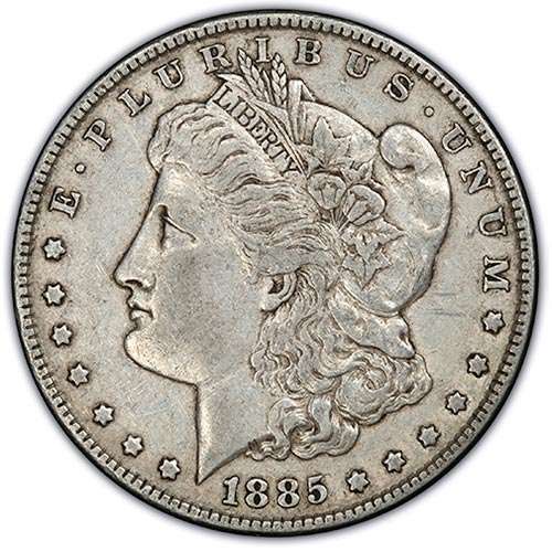 VF35 Very Fine Morgan dollar grade example