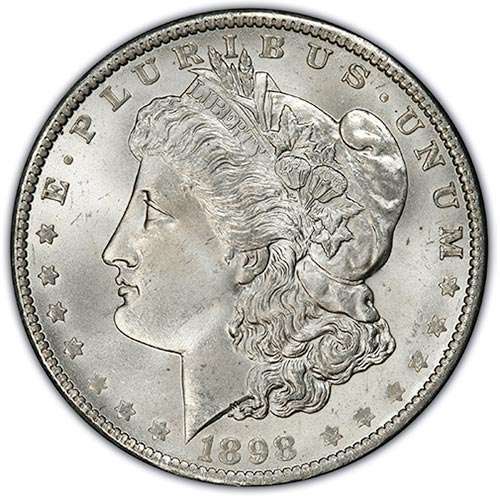 MS67 Superb Gem Mint State Morgan dollar grade example